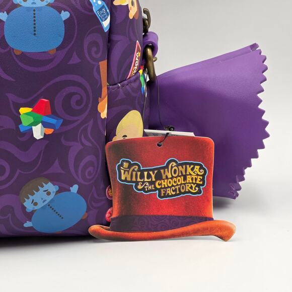 Loungefly Willy Wonka Chibi Crossbody New - Picture 3 of 4